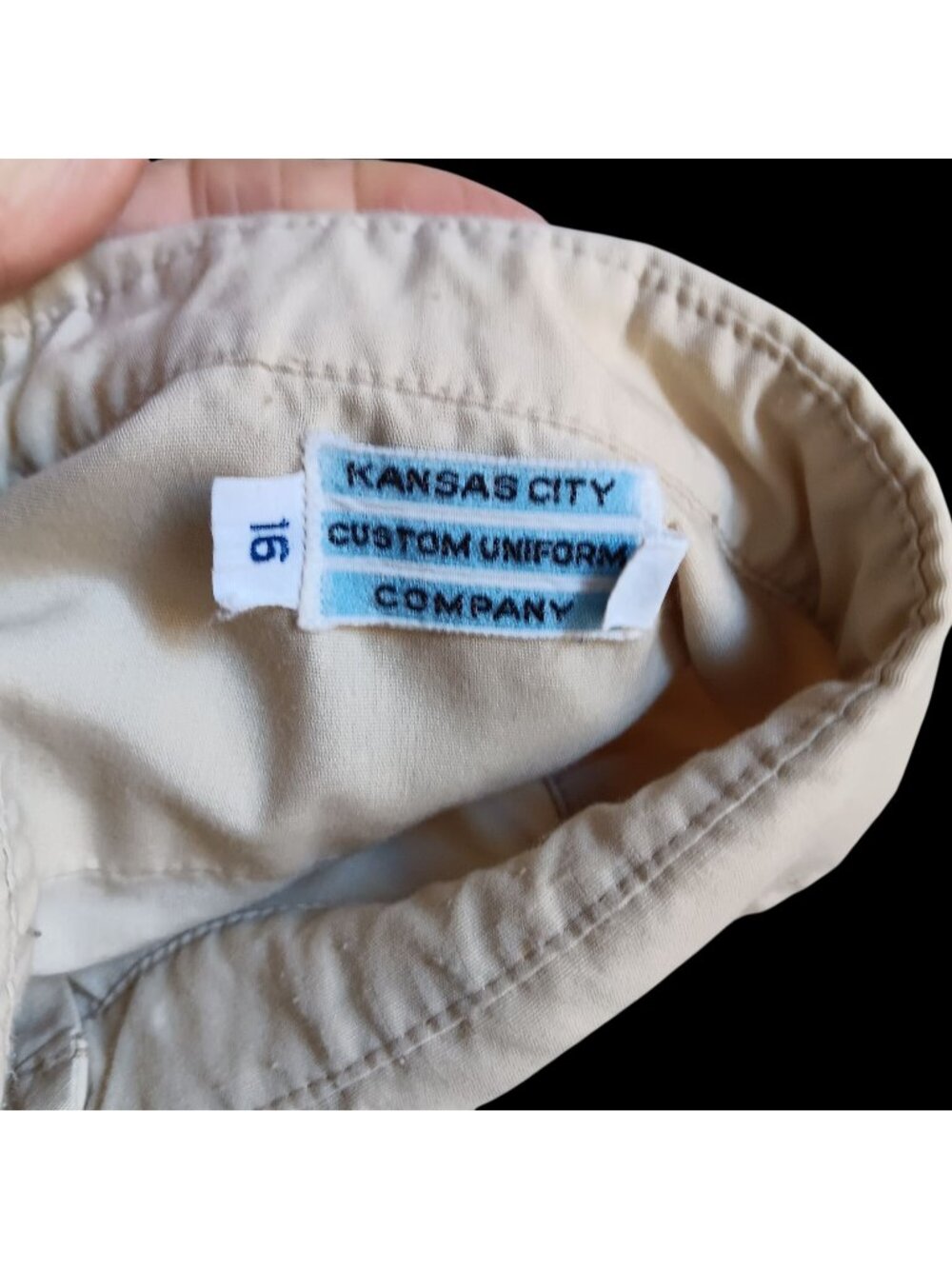 True Vintage Work Shirt 16-34 Medium Kansas City Custom Uniform Company